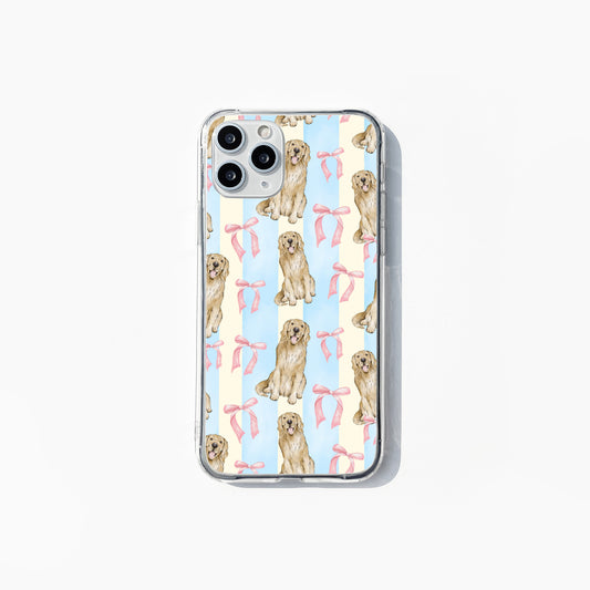 Golden Retriever with Bows Phone Case Insert
