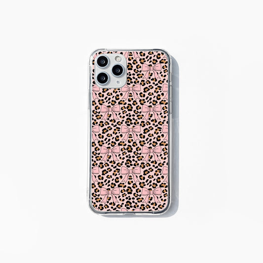 Leopard Print and Bows Phone Case Insert